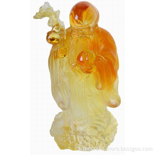 the longlife god of religious buddha figurine